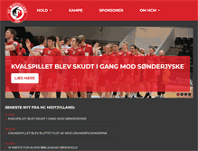Tablet Screenshot of hcmidtjylland.dk